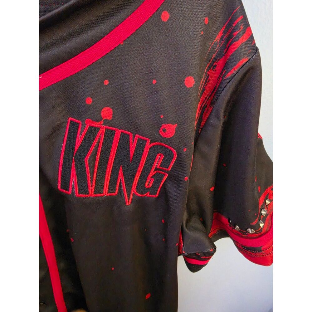 Sullivan King Authentic Jersey – Black & Red Studded Graphic – Medium - Picture 4 of 5